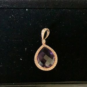diamonds international Jewelry - Rose gold, diamond and amethyst pendant diamonds international Jewelry - Rose gold, diamond and amethyst pendant